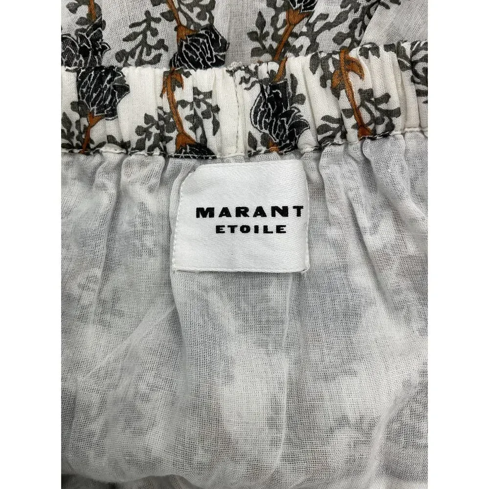 Isabel Marant Floral White Jocadia Skirt Size XS